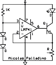 Regulador de corriente para LED con amplificador Operacional  -  Electr�nica Unicrom